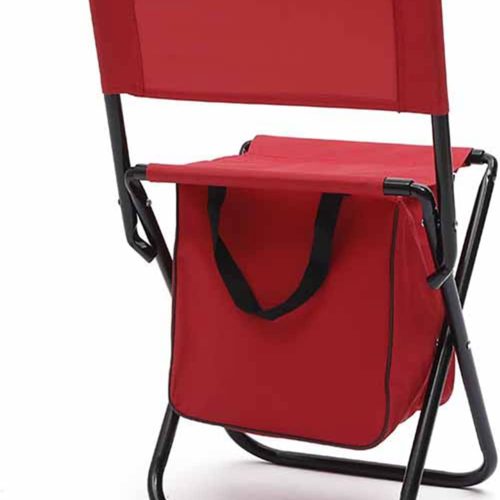 Red Portable Folding Fishing Chair with Bag