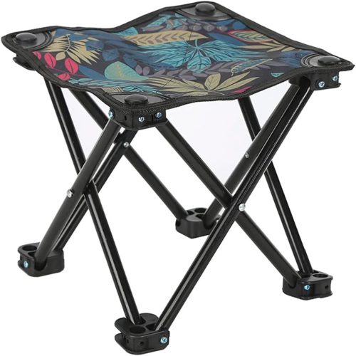 Blue Portable Lightweight Folding Camping Stool