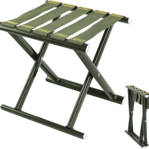 Military Green Heavy Duty Steel Folding Stool